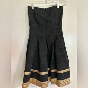 Black and White Dress - Strapless, XS